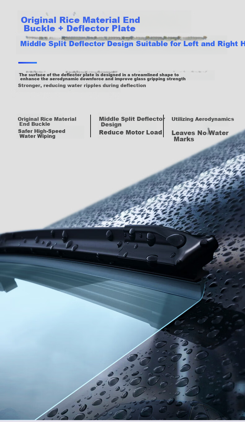 Щетки стеклоочистителя Qilinguang для Mercedes-Benz E-Class (2016-2023), 24/22 дюйма, каркасные, бескаркасные