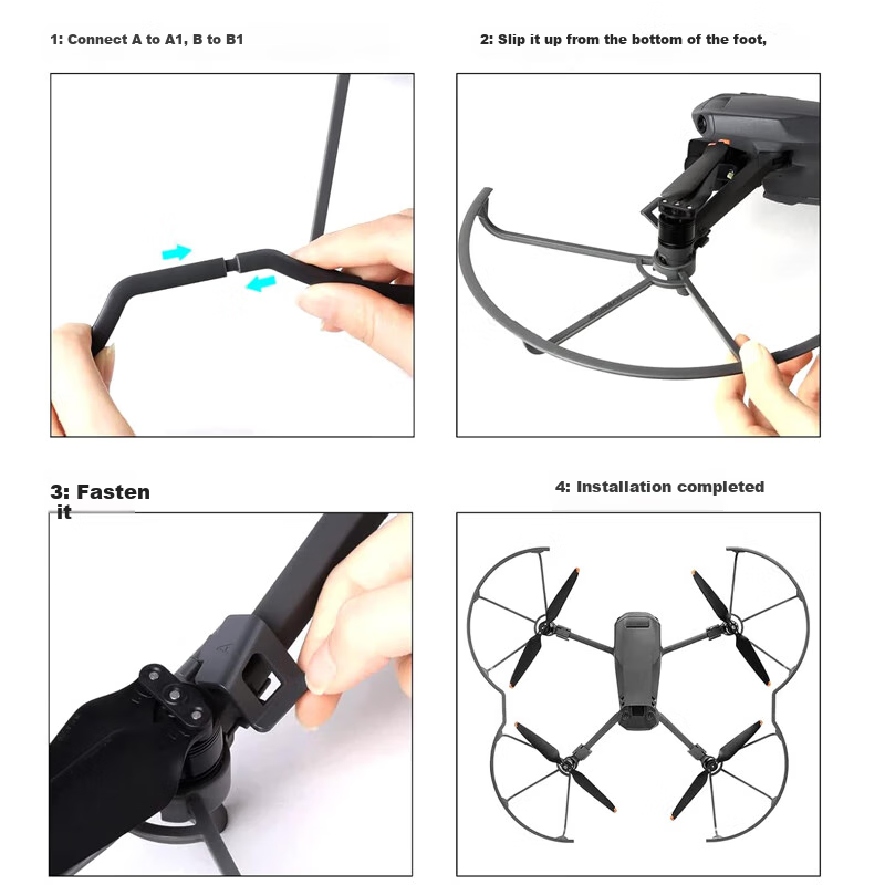 Защита пропеллера QIYE для DJI Mavic 3, Mavic 3 Pro, Mavic 3T, Mavic 3E, Mavic 3M, Mavic 3C, противоударное кольцо, аксессуары для дрона