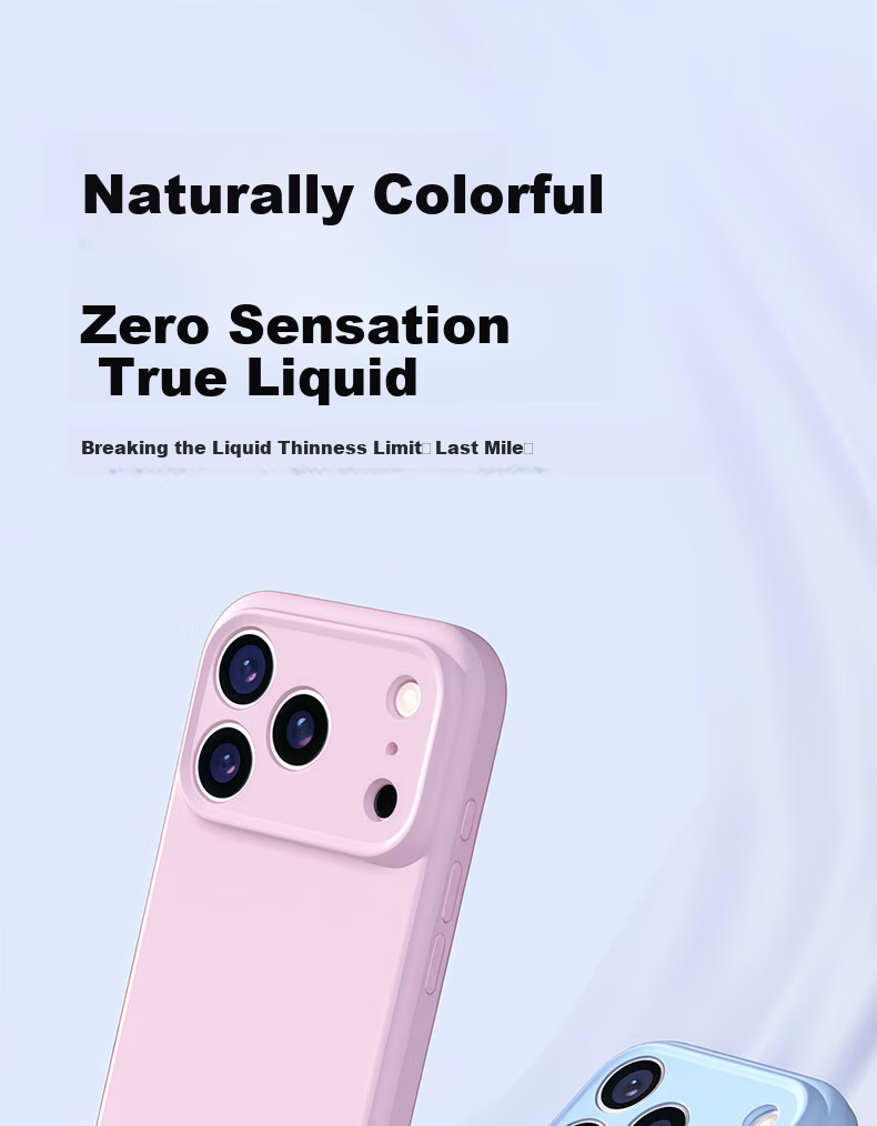 Чехол DIVI [Zero-Feel Liquid] для iPhone 17, защита от падений, защита от царапин, противоударный, приятный для кожи, жидкий силикон, ультратонкий, белый