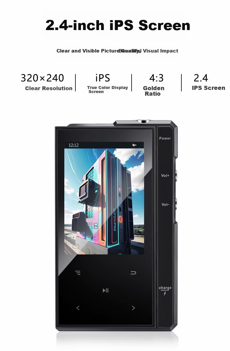 MP3/MP4 плеер Yueguangbaohe M1601, 32 ГБ, Bluetooth, карта памяти, lossless, электронная книга, длительное время ожидания, портативный плеер для студентов