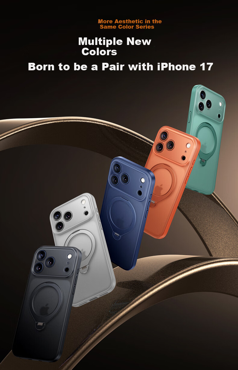 Чехол-накладка Mofei для Apple iPhone 17, противоударный, с подставкой, прозрачный, белый