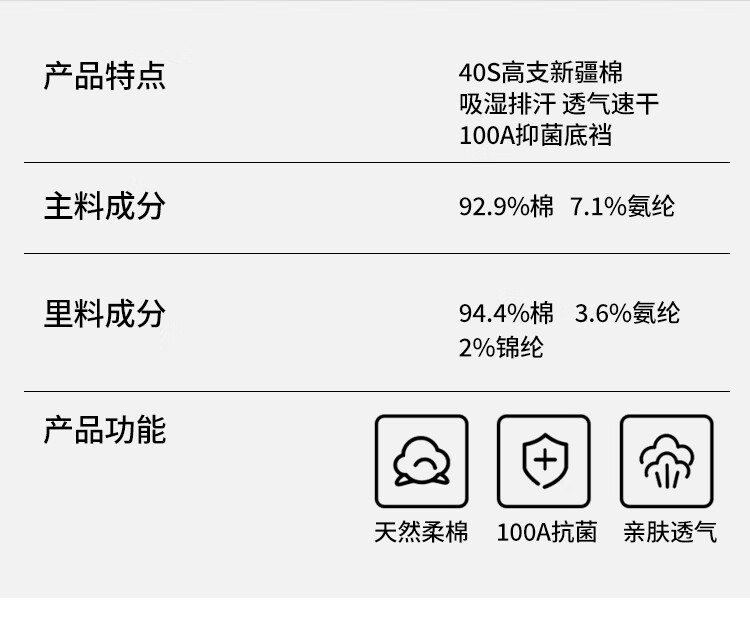 Мужское нижнее белье Meijisibang, 100% хлопок Xinjiang Long-Staple, дышащее, антибактериальное, комфортное, для мужчин и молодежи, 4 шт.