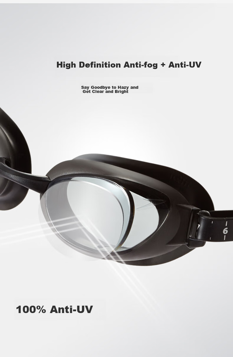 Очки для плавания Speedo Aquapure Vision для близоруких, профессиональные, с защитой от запотевания и УФ-лучей, серо-дымчатые, -1.50 диоптрии