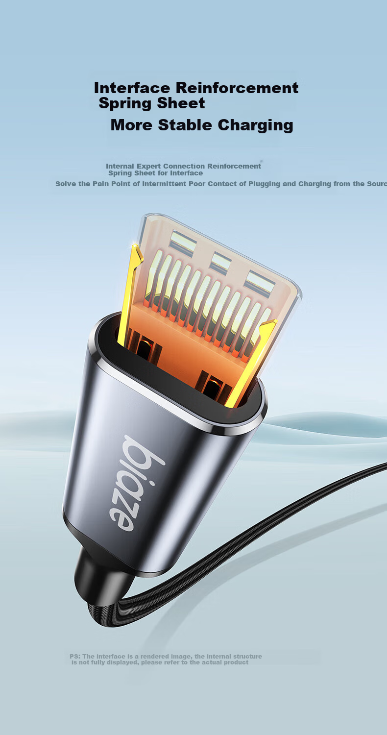 Кабель BIAZE Type-C, сверхбыстрая зарядка 100 Вт/66 Вт, USB-C для Huawei, Honor, Xiaomi, Android, Apple iPhone 15/16e/17, автомобильное зарядное устройство, кабель 6A