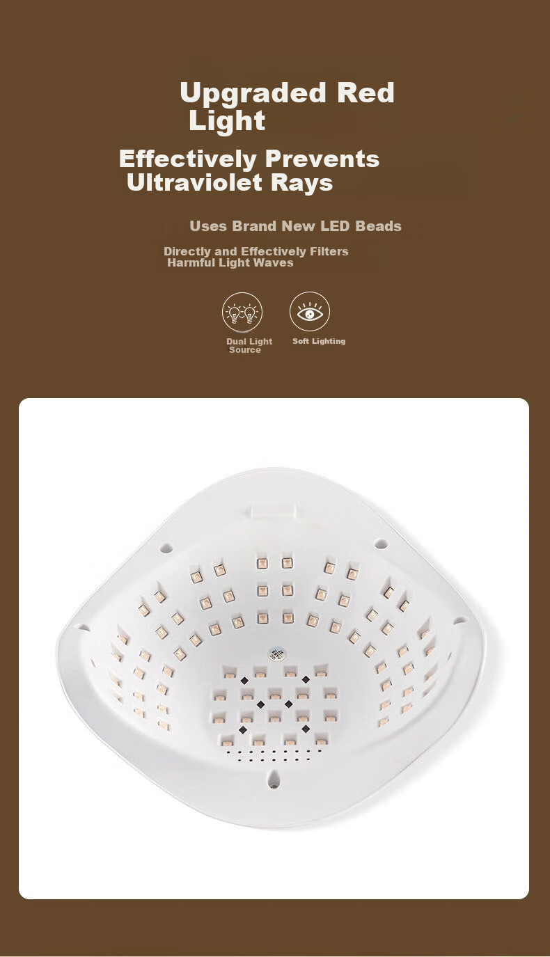 Лампа для сушки ногтей Mingba SUNX20 Super Sunuvled, 240 Вт, белая, с таймером 10/30/60/99 сек, УФ/LED