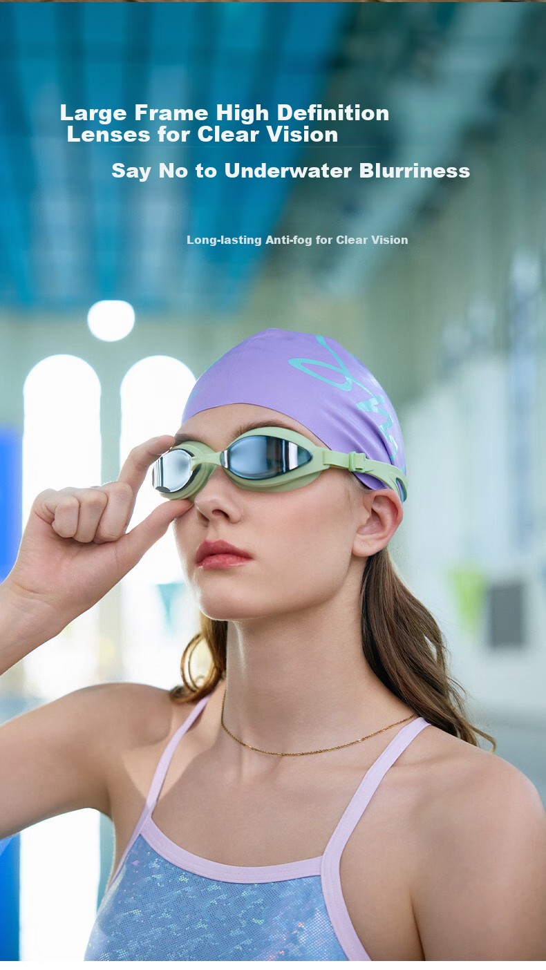Очки для плавания WATERTIME, для взрослых, унисекс, с диоптриями -5.0, антифог, белые