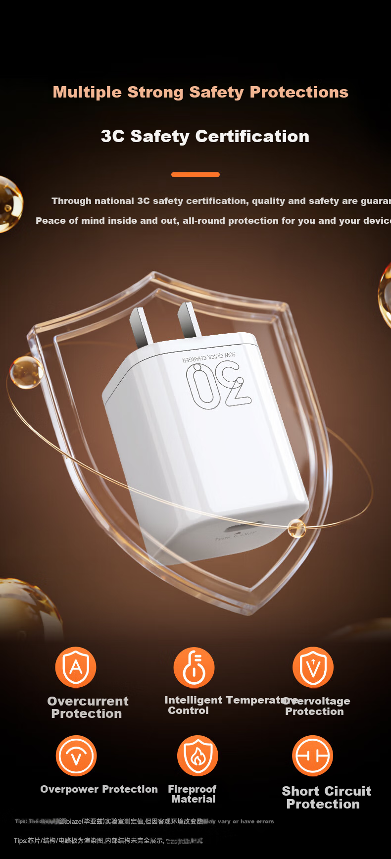 Зарядное устройство BIAZE PD30W GaN Type-C, 30 Вт, белый
