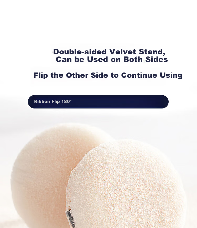 Пуховка для пудры Meifuyu Double-Sided Velvet Long Pile Setting Powder Puff, Flocked Powder Puff, Loose Powder Puff with Storage Box MF8839