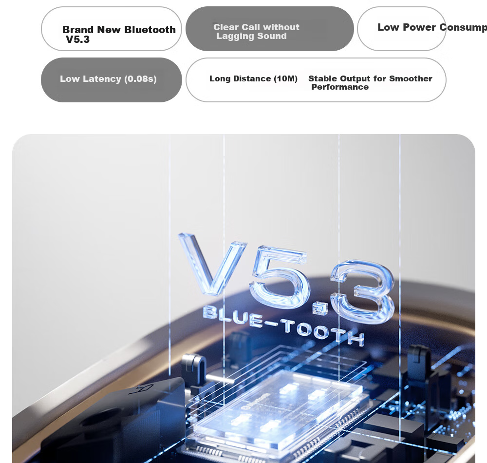 Беспроводные наушники Manbuzhehua Zai Evo Open Bluetooth, с открытым дизайном, длительным временем автономной работы, комфортной посадкой, пространственным звуком, цвет "Туманный розовый", совместимы с Apple, Huawei, Xiaomi