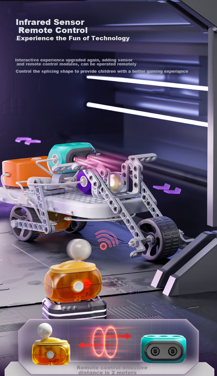 Конструктор Science Can Super Circuit Building Blocks, подарок для детей, образовательная игрушка для мальчиков и девочек, подарочная коробка на день рождения для студентов