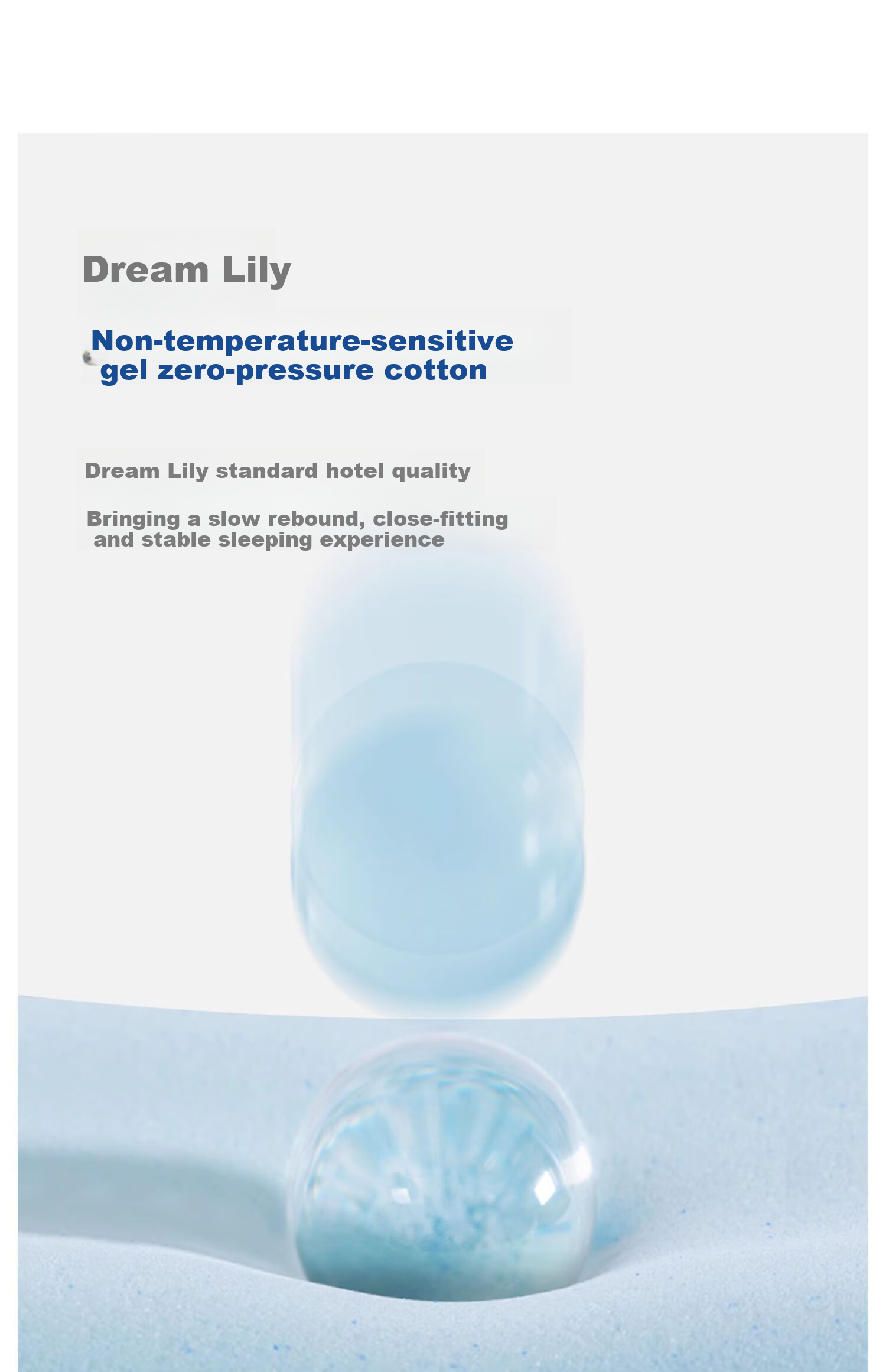 Подушка MLILY Fresh Gel Memory Foam Pillow, медленно восстанавливающаяся, с поддержкой шейного отдела, подарочный набор, отельная, высокая и низкая, 66x38x11/9 см