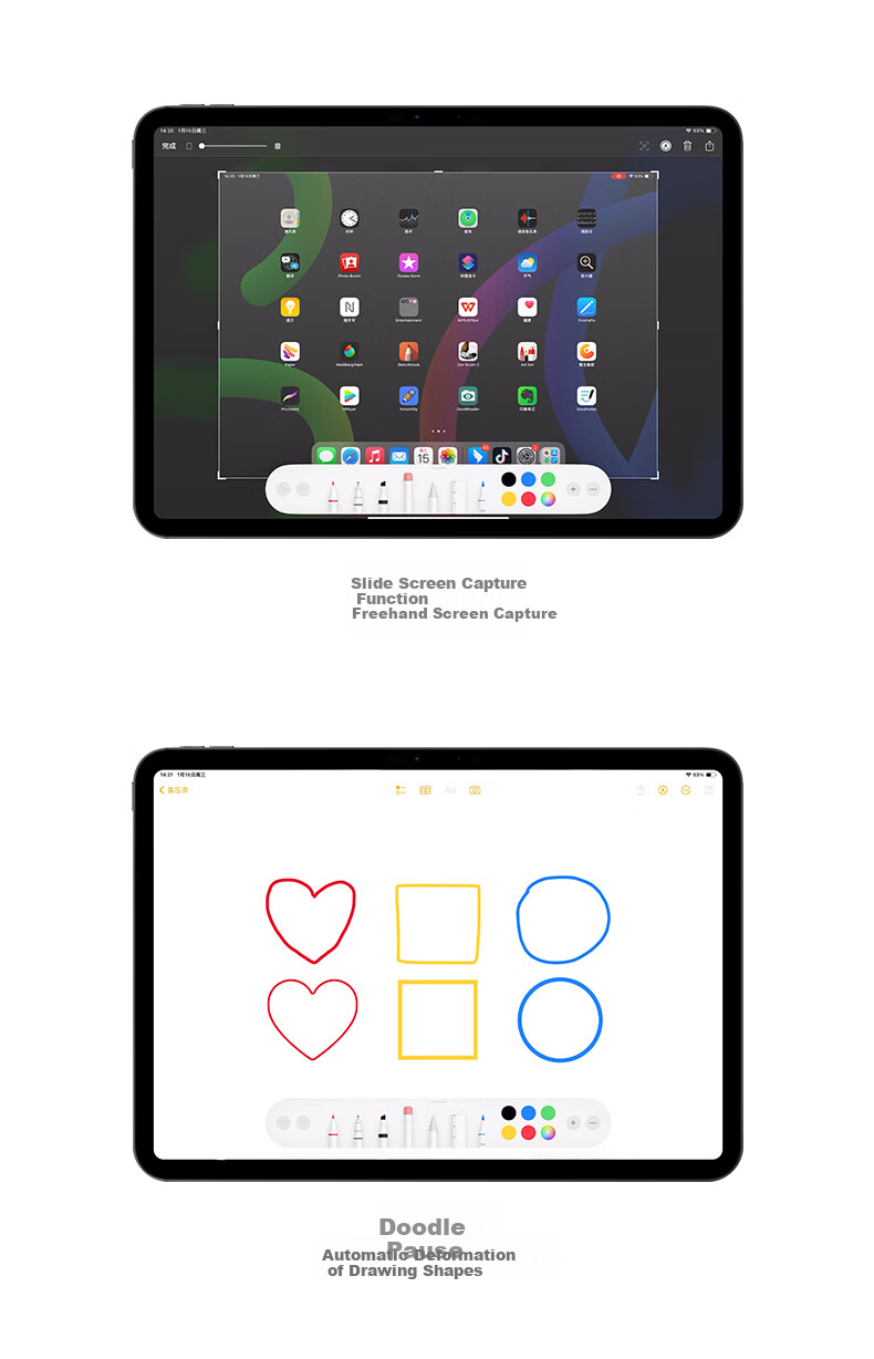 Стилус COOLSTART для Apple Pencil (USB-C), совместимый с iPad 11, емкостный стилус для письма, альтернатива Apple Tablet, защита от случайных нажатий