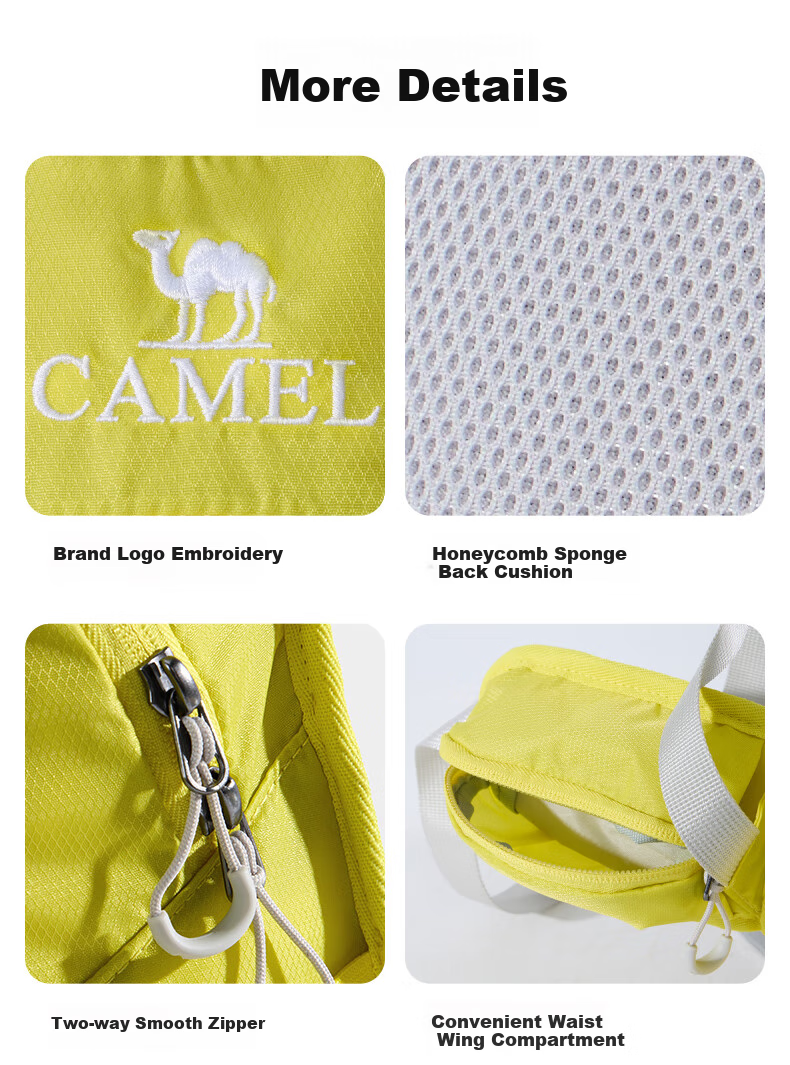 Рюкзак CAMEL для мужчин и женщин, легкий, для пеших прогулок, велоспорта, путешествий, туризма, альпинизма, легкий рюкзак, цвет "Светлый туманный зеленый"