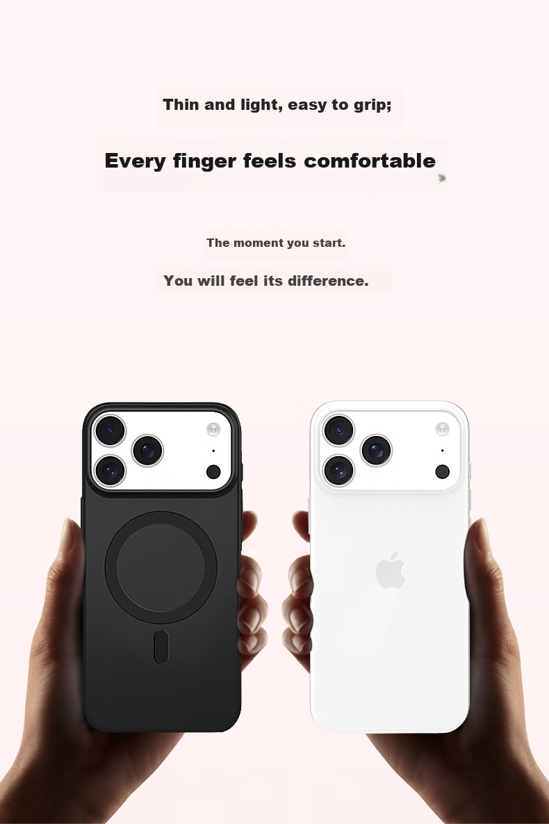 Чехол Snowkids для iPhone 17 Pro Max, ультратонкий, полуматовый, полупрозрачный, противоскользящий, противоударный, защита от отпечатков пальцев, полное покрытие, мягкая оболочка, модный минималистичный защитный чехол, не окисляющийся, полупрозрачный белый