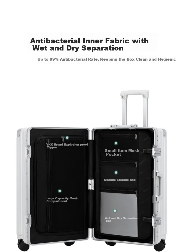 Чемодан Dream Traveller 20 дюймов, алюминиевая рама, универсальный, Space Gray
