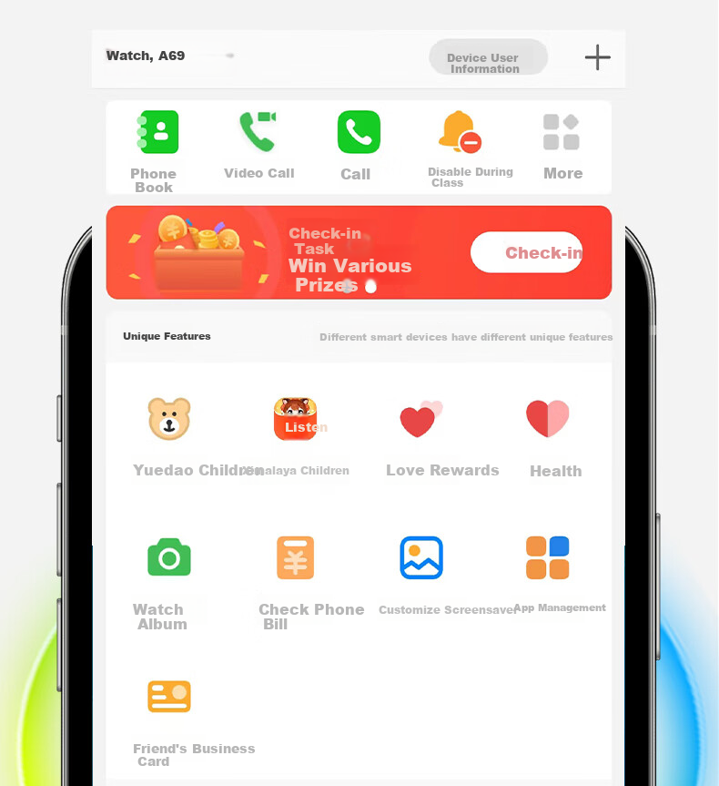 Детские умные часы Xiaobawang A69 для детей 6-12 лет, с GPS, SIM-картой, видеозвонками, розовые