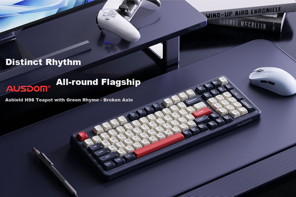 Механическая клавиатура AUSDOM H98, беспроводная, с подсветкой RGB, горячая замена, для игр и офиса