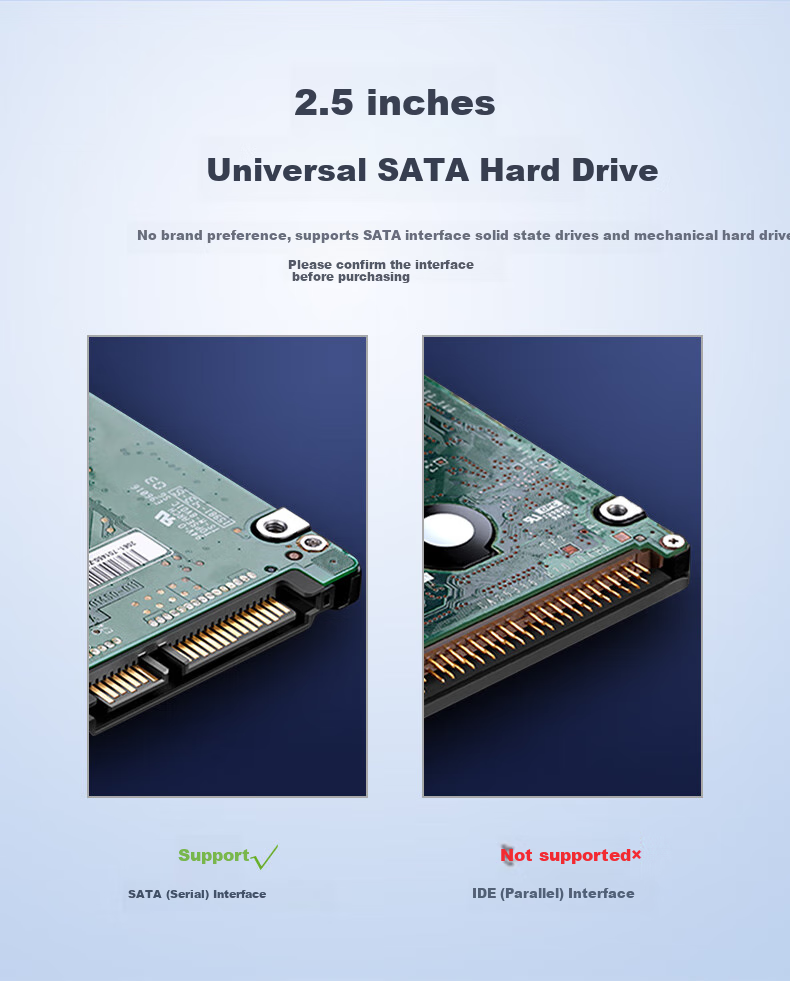 Внешний корпус для жесткого диска UNITEK S109A, 2.5 дюйма, USB 3.2 Gen 2, алюминиевый сплав, черный