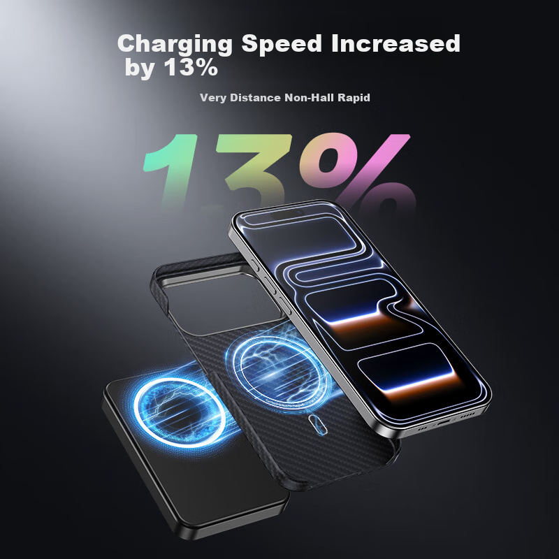 Чехол Xianyan для iPhone 17 Pro Max, из арамидного волокна, противоударный, с защитой камеры, магнитный, ультратонкий