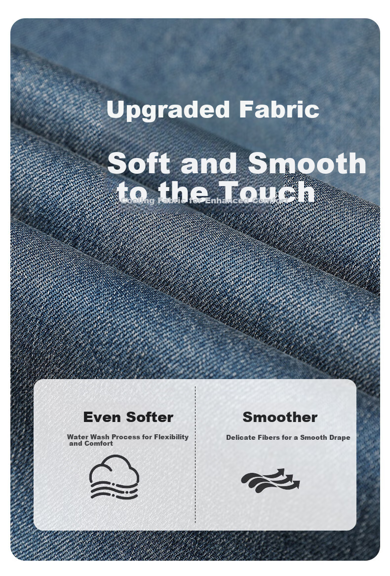 Luomeng [Tencel Lyocell] Мужские джинсы, зимние, дышащие, свободные, универсальные, прямые брюки, винтажный синий, размер 34