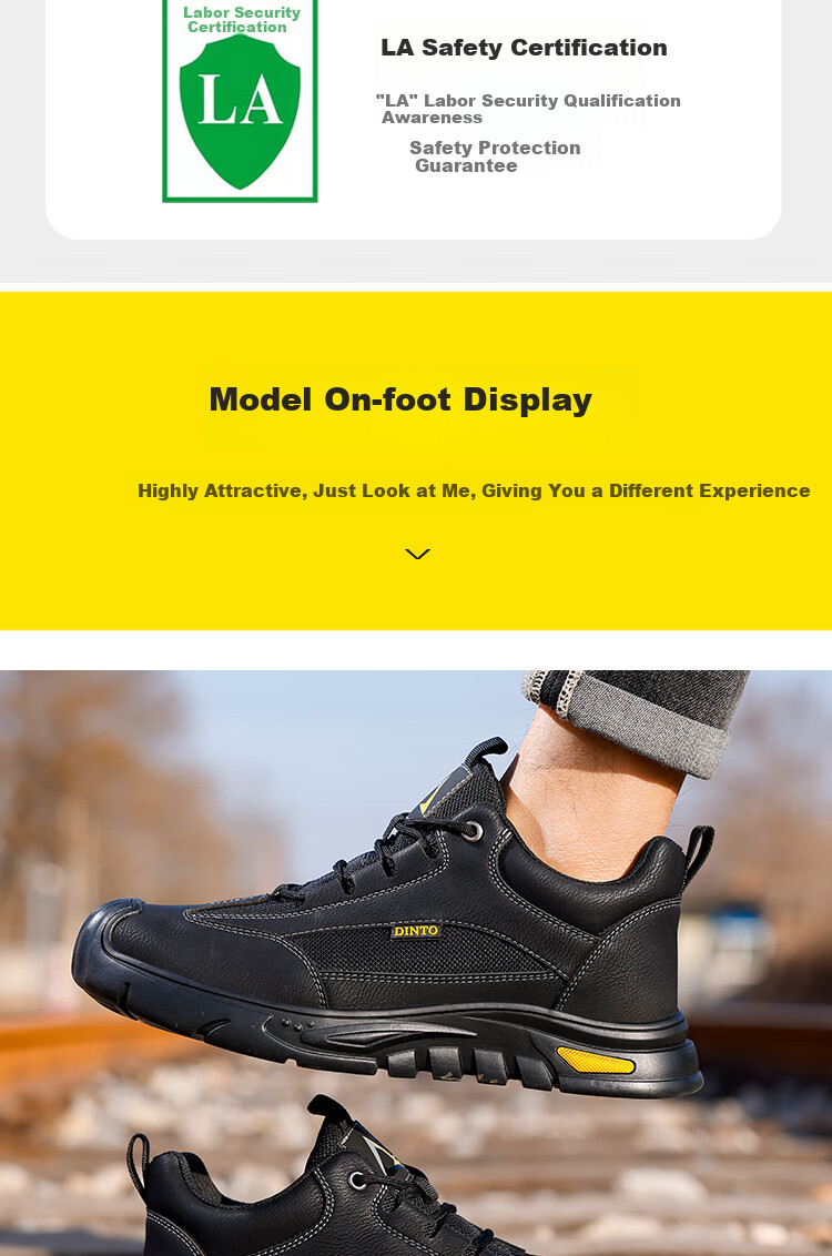 Рабочие ботинки Jingtu Safety Shoes мужские, противоударные, противопрокольные, износостойкие, размер 41