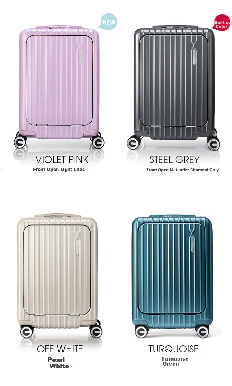 Чемодан AMERICAN TOURISTER, 24 дюйма, тележка, расширяемая, легкий, большой емкости, серый