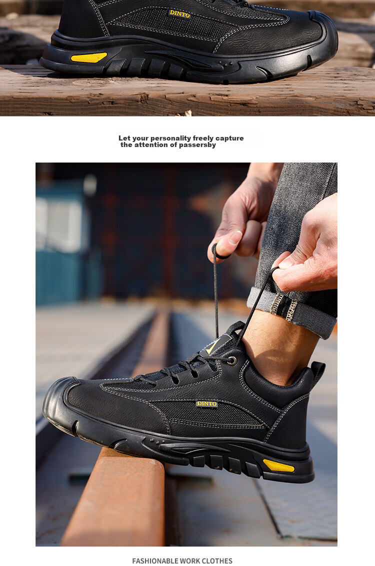 Рабочие ботинки Jingtu Safety Shoes мужские, противоударные, противопрокольные, износостойкие, размер 41