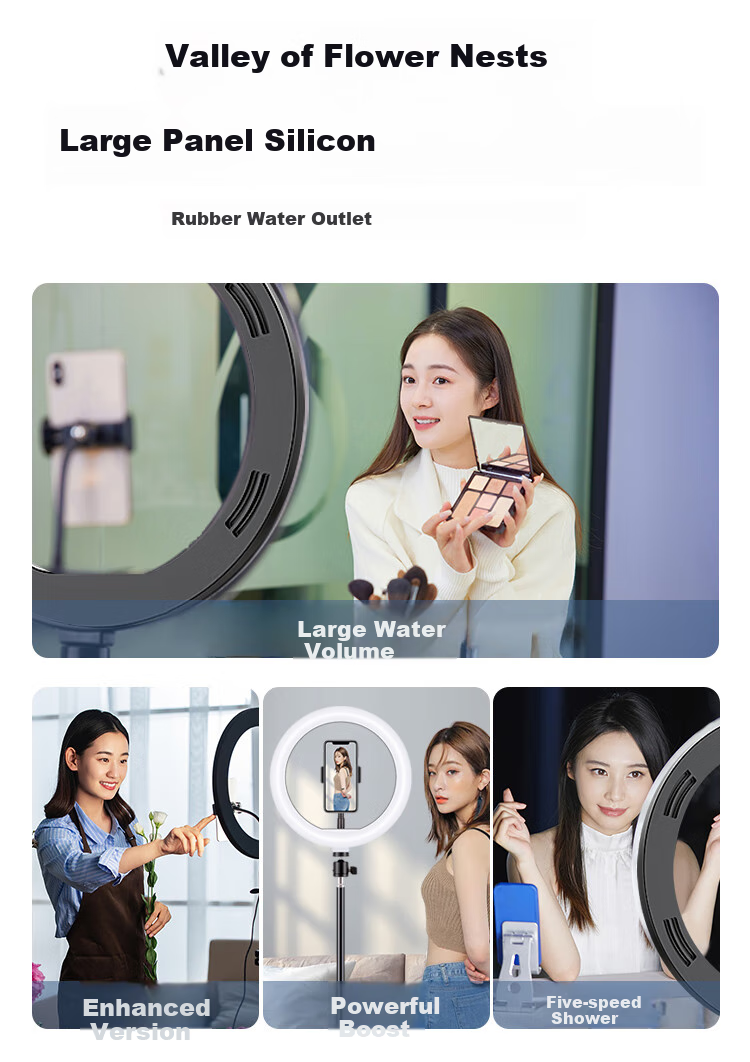 LED кольцевая лампа LATZZ для прямой трансляции, 26 см, светодиодная, для красоты, селфи, макияжа, с регулируемой яркостью и цветовой температурой