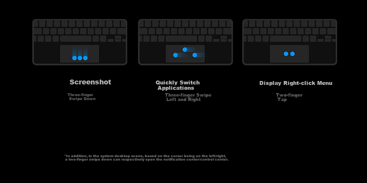 Планшетная клавиатура MI Floating Keyboard с тачпадом, черная, для Xiaomi Pad 8/8 Pro