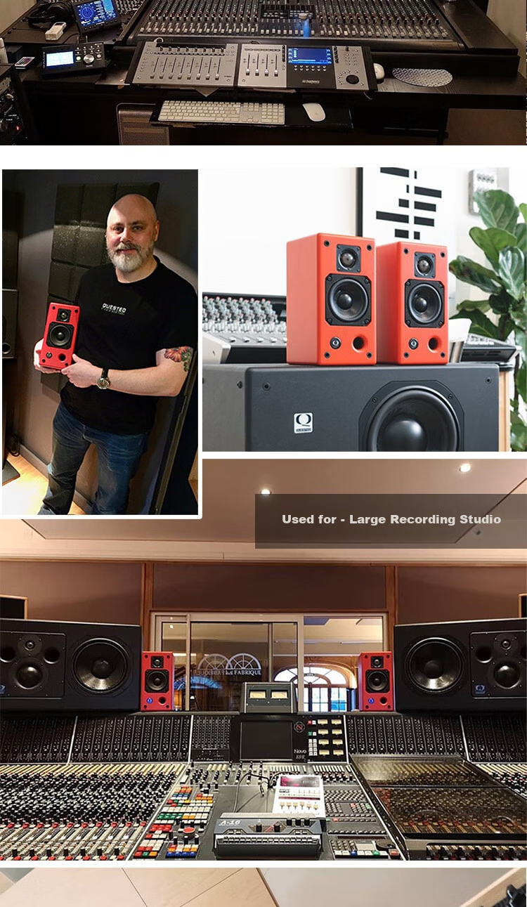 Активные студийные мониторы Roger Quested V2104, ближнего поля, Hi-Fi, красное юбилейное издание, оригинальный британский импорт