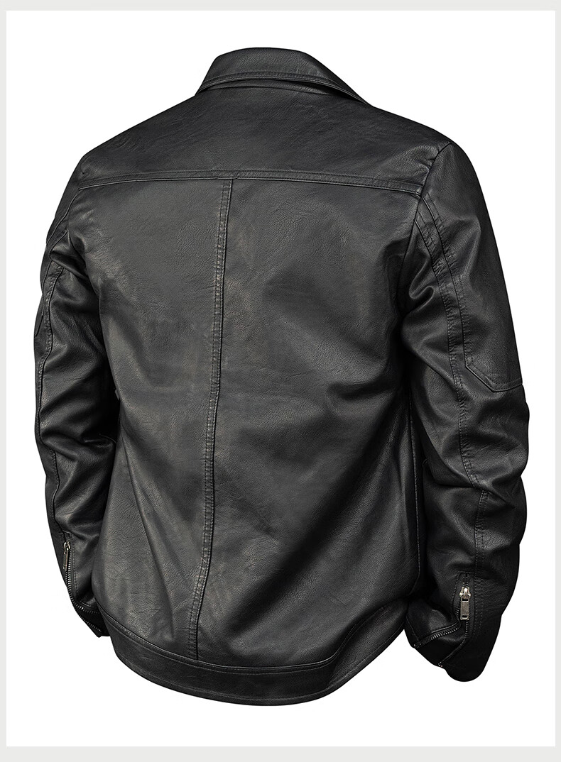 Мужская кожаная куртка JEANSWEST, зимняя, деловая, повседневная, с лацканами, однотонная, трендовая, стильная, для молодежи
