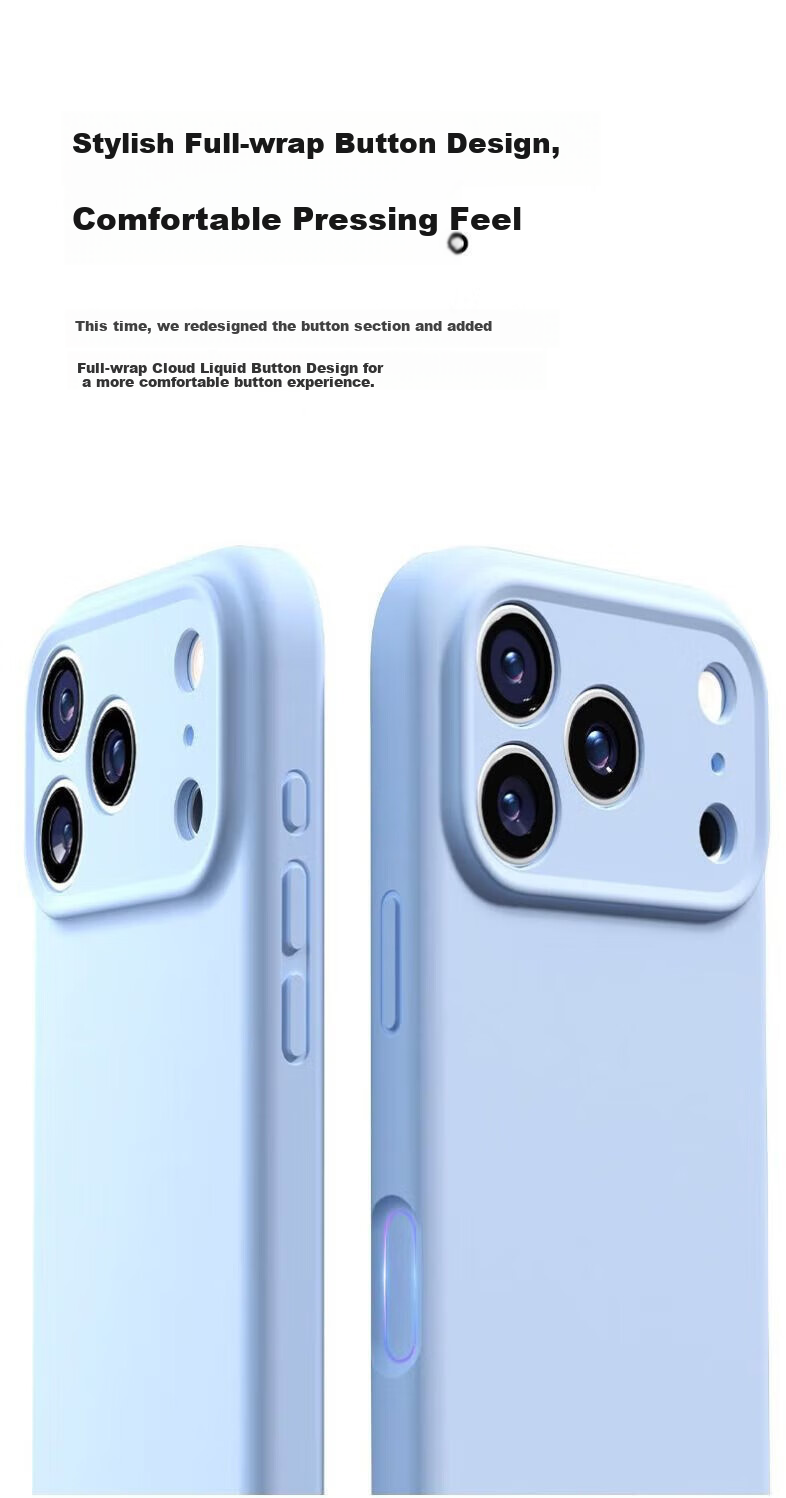 Чехол DIVI [Zero-Feel Liquid] для iPhone 17, защита от падений, защита от царапин, противоударный, приятный для кожи, жидкий силикон, ультратонкий, белый