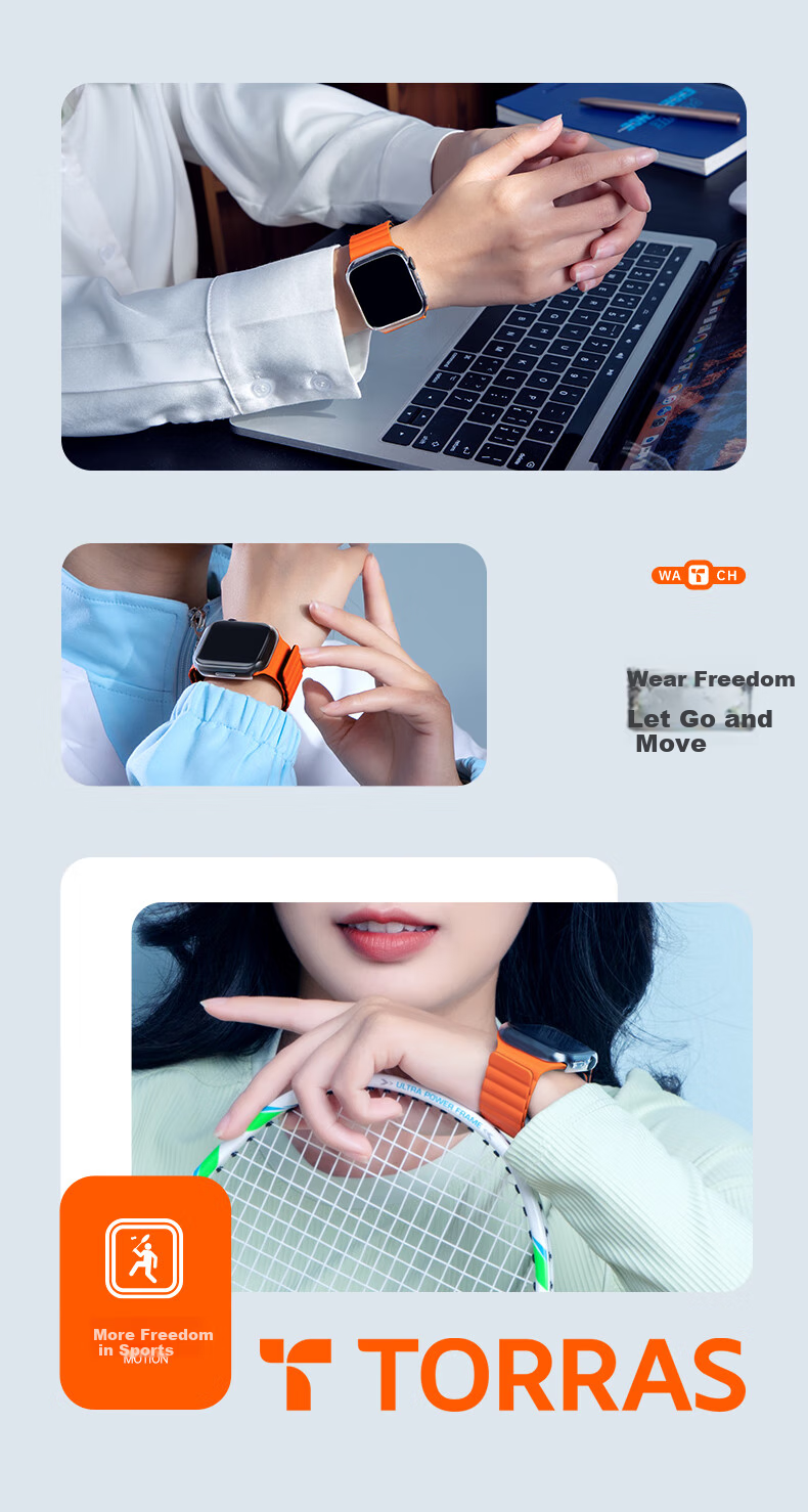 Защитный чехол TORRAS для Apple Watch Ultra3/2, противоударный, устойчивый к царапинам, с интегрированным защитным стеклом