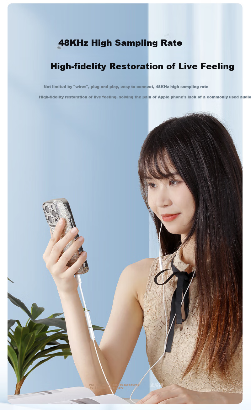 Переходник SAMZHE Lightning на 3.5 мм для наушников, аудиоконвертер для iPhone