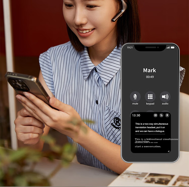AI-гарнитура для перевода Shikonghu W4pro, устройство для реального времени, аудио и видео перевод для конференций, инструмент для перевода за рубежом, гарнитура Bluetooth с открытым дизайном