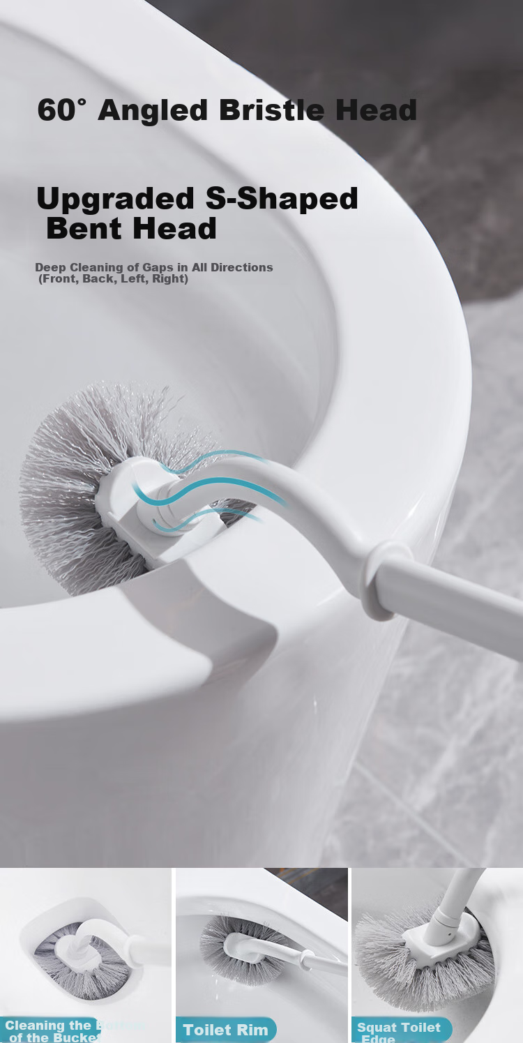 Ершик для унитаза с S-образной щеткой