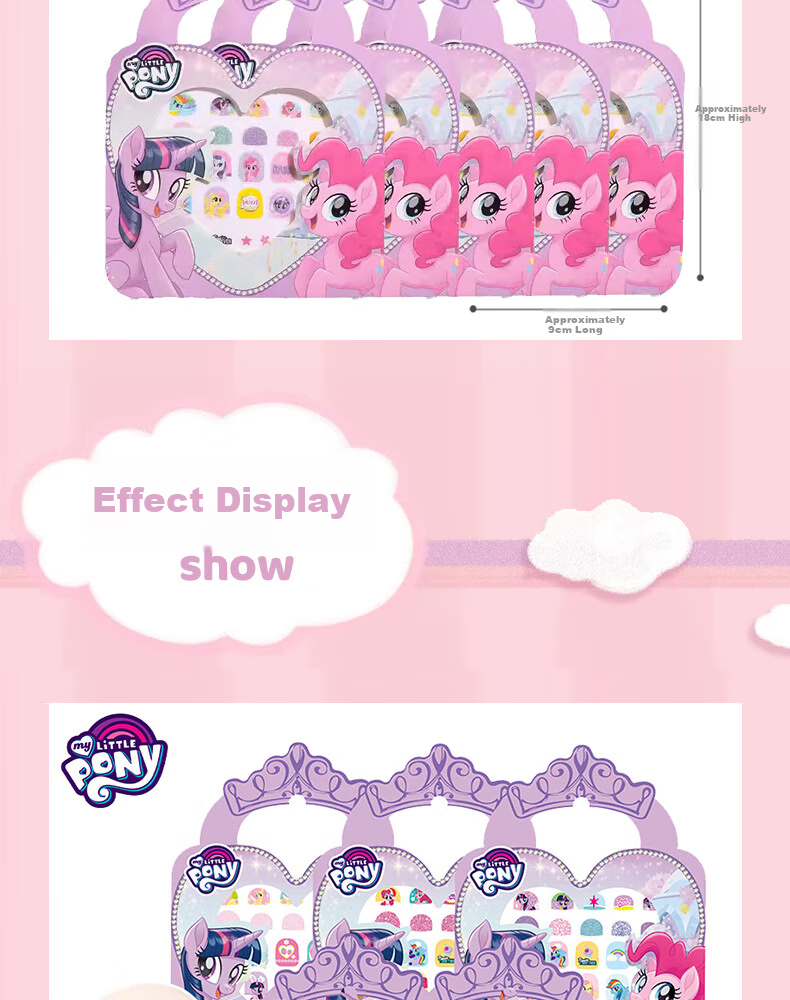 Детские наклейки для ногтей Danmiqi "My Little Pony", 5 листов, 170+ наклеек