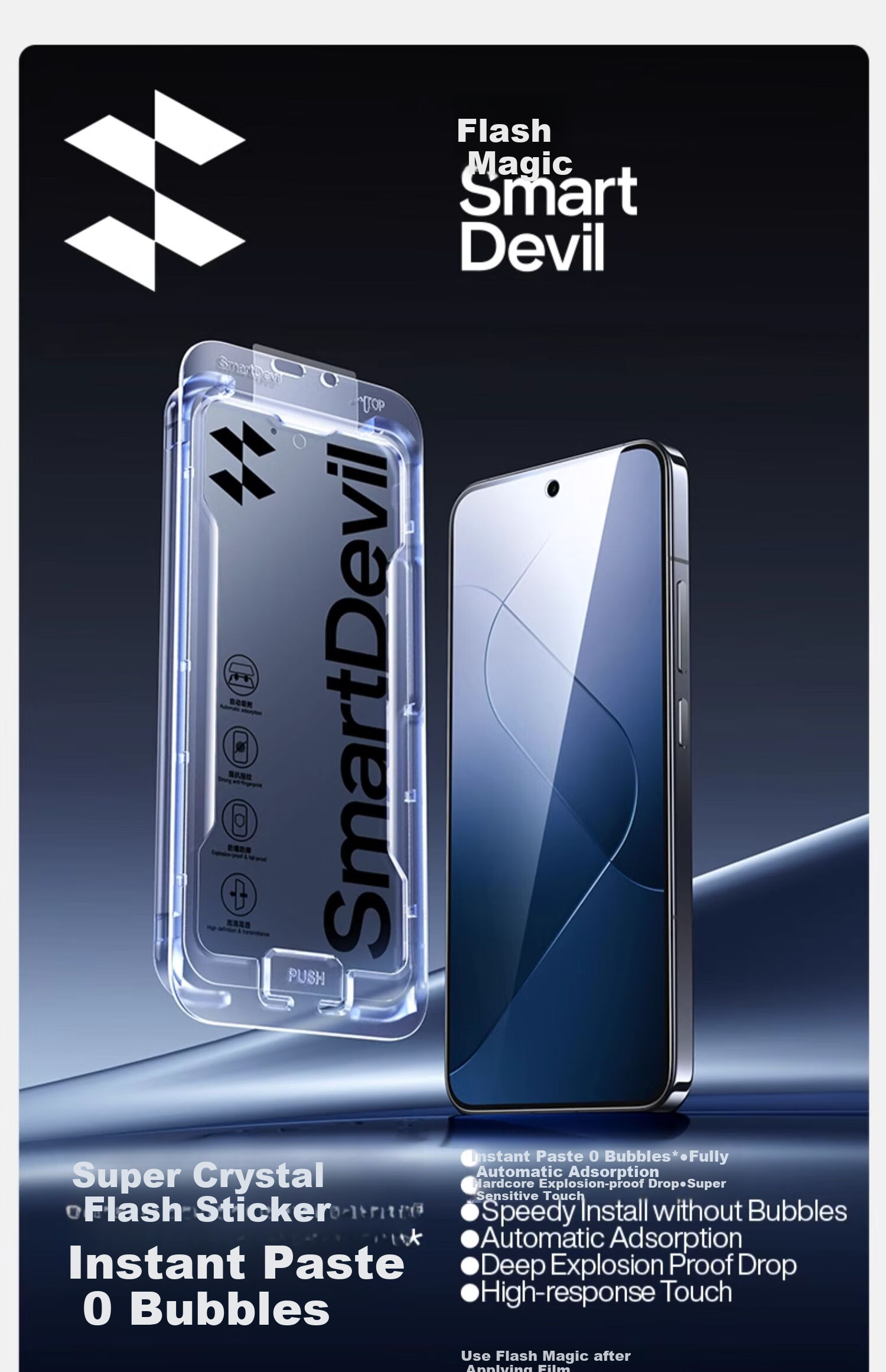 Защитное стекло SmartDevil для Xiaomi 14, противоударное, антибликовое, HD, 2 шт.
