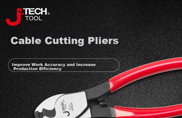JETECH CC-6 Инструмент для обрезки кабеля, промышленные кусачки для проводов, инструмент для зачистки проводов, инструмент для ремонта электрика, плоскогубцы для вытягивания проводов, 6 дюймов