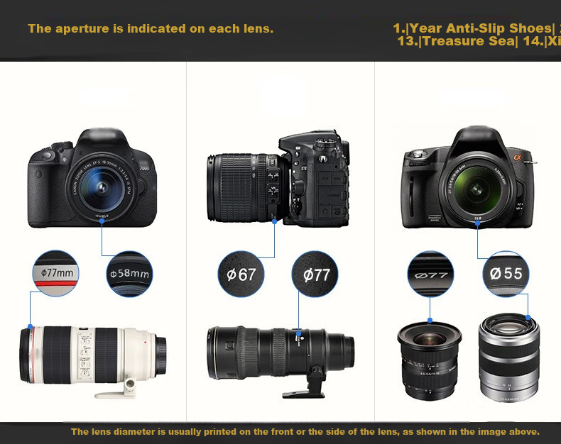 Адаптер-кольцо Kase для объектива 55 мм на фильтр 58 мм, для камер Canon, Nikon, Sony, Fuji