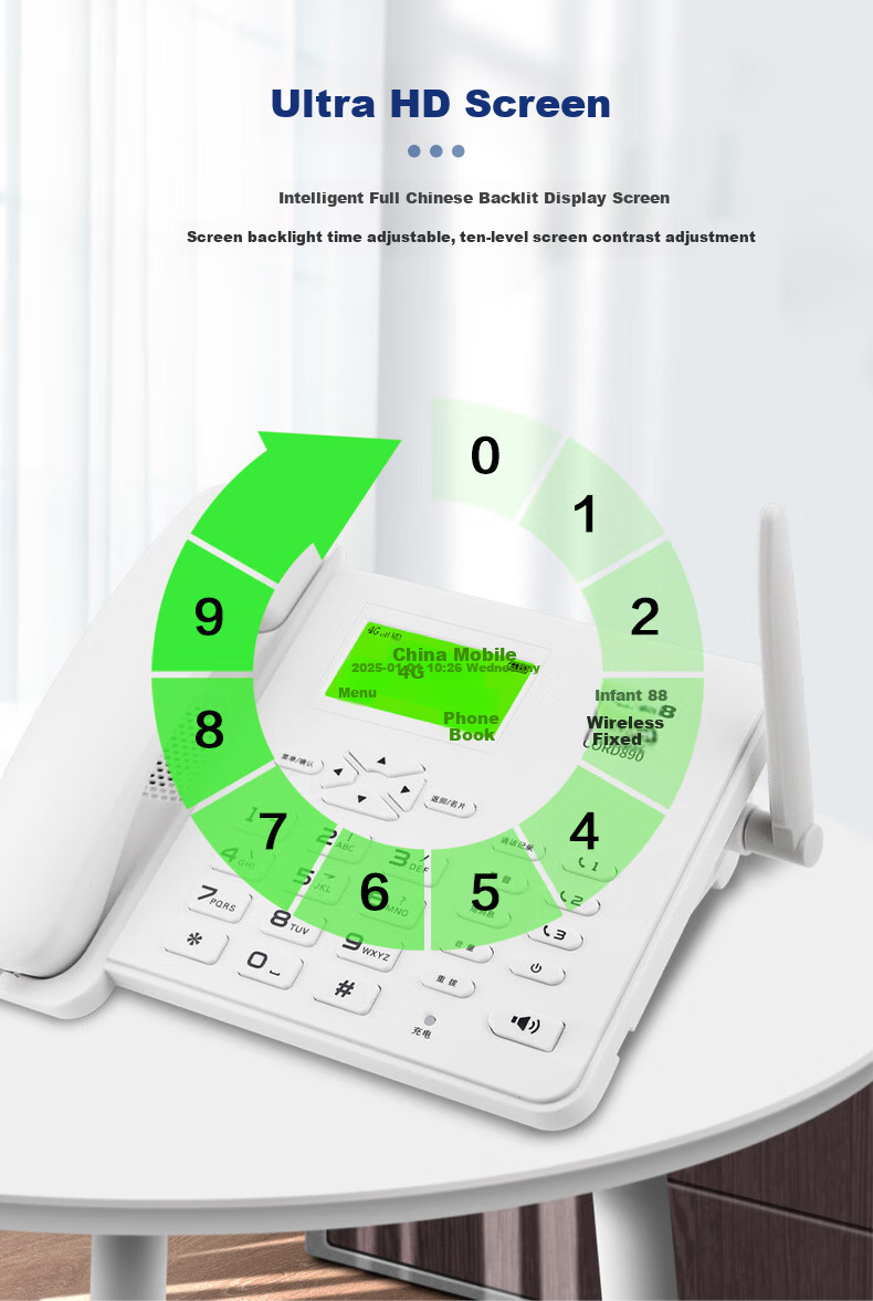 Стационарный телефон Taifeng888, беспроводной, 4G/5G, для офиса и дома, черный
