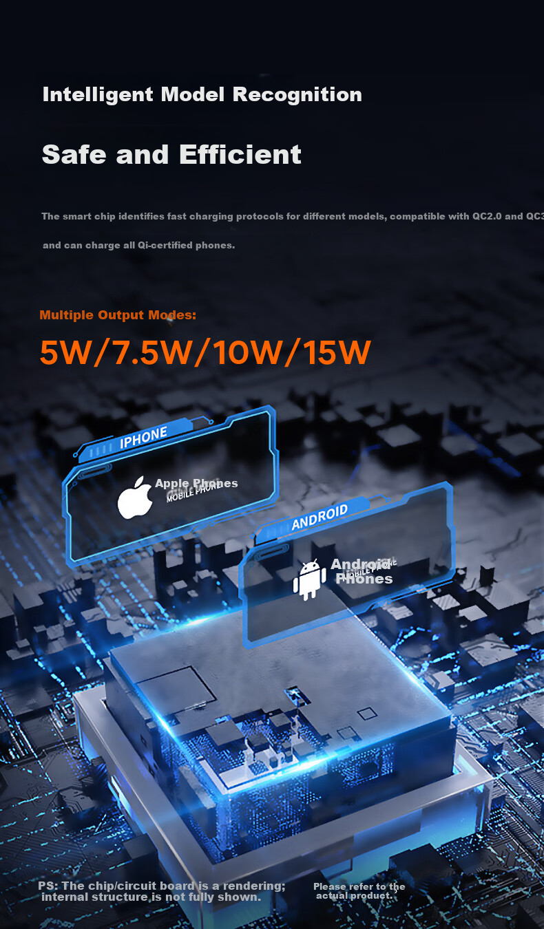 Автомобильное беспроводное зарядное устройство Honeywell HZX7, держатель для телефона с креплением на вентиляционное отверстие, 15 Вт