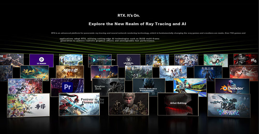 Видеокарта Yingchi GeForce RTX 5070 Ti Metal Master Black Edition OC, 16GB GDDR7, DLSS 4, E-Sports Gaming Design Editing AI Graphics Card