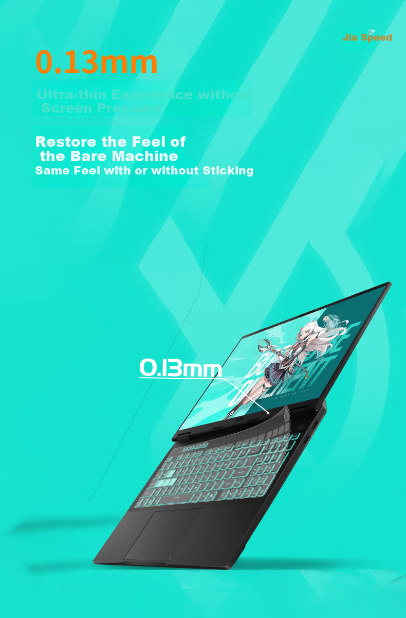 Защитная пленка для клавиатуры Jiasu ASUS TUF Gaming A16 Pro, прозрачная, противоударная, пылезащитная
