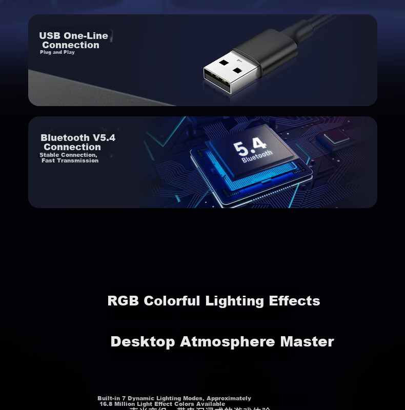 Портативная колонка Edifier Halo, Bluetooth 5.4, RGB подсветка, мощность 5 Вт, черная