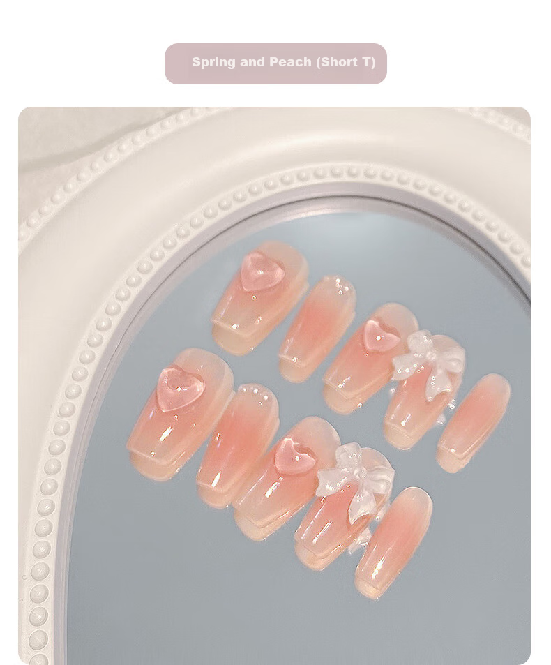 Наклейки для ногтей Chense Handmade Wearable Nail Stickers, короткие накладные ногти (стеклянный глаз кошки S)