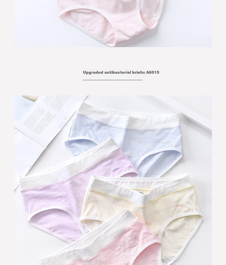 Трусы женские Ailier&ouluola для подростков, хлопок, 4 шт. в упаковке, размер M