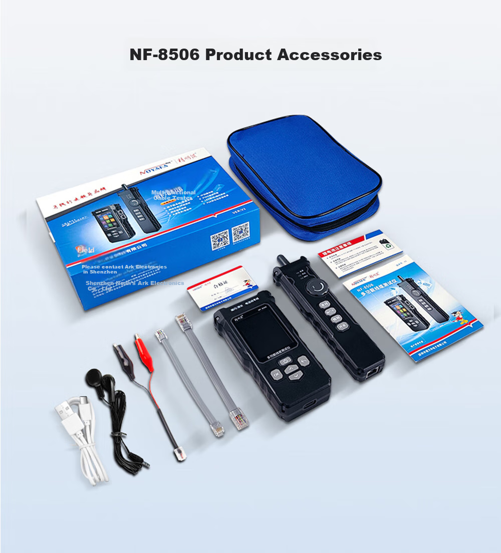 Сетевой тестер Jingmingshu NF-8506, кабельный тестер с поддержкой POE, сканирование IP, пинг-тест