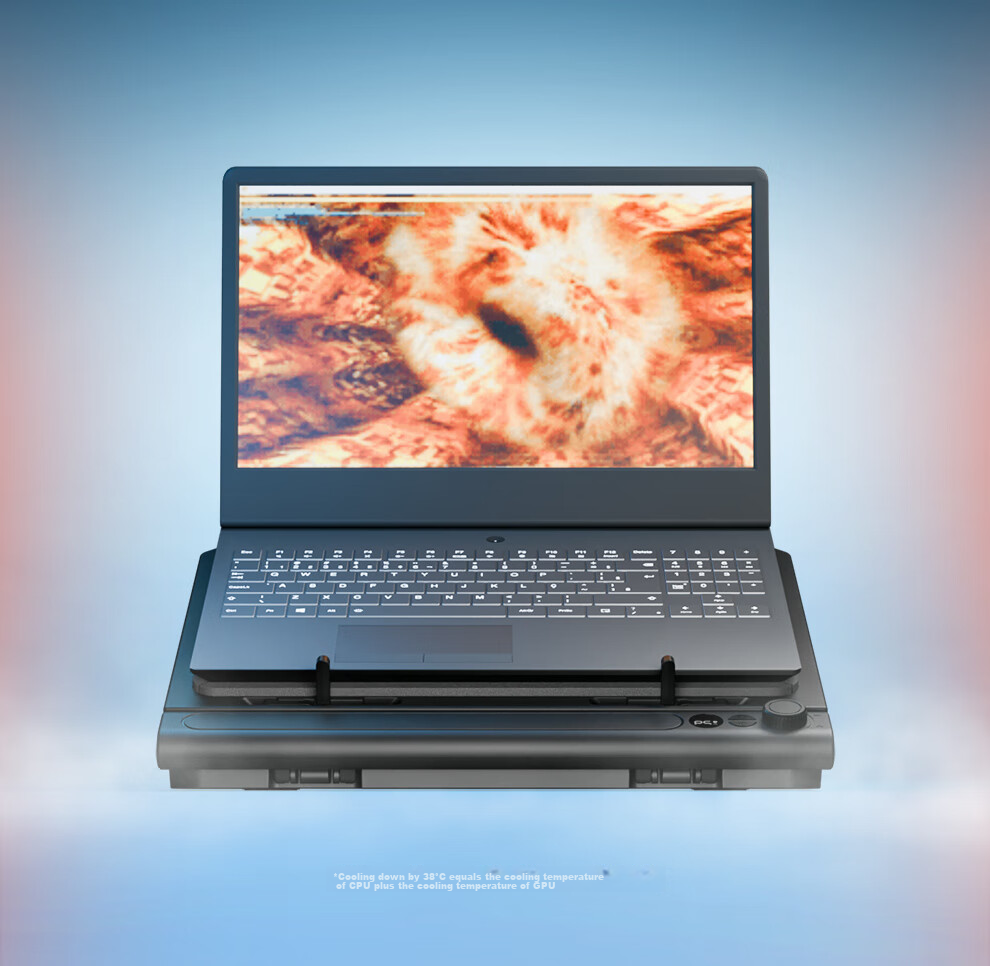 Охлаждающая подставка для ноутбука Jichuan FX7, игровая, для Lenovo Legion, Alienware, Tianxuan, Aurora ROG и ноутбуков с водяным охлаждением