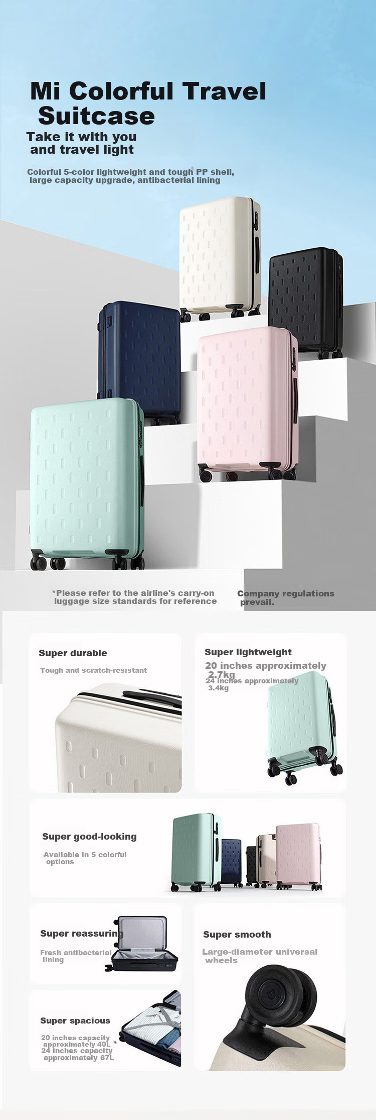 Чемодан Xiaomi Mijia